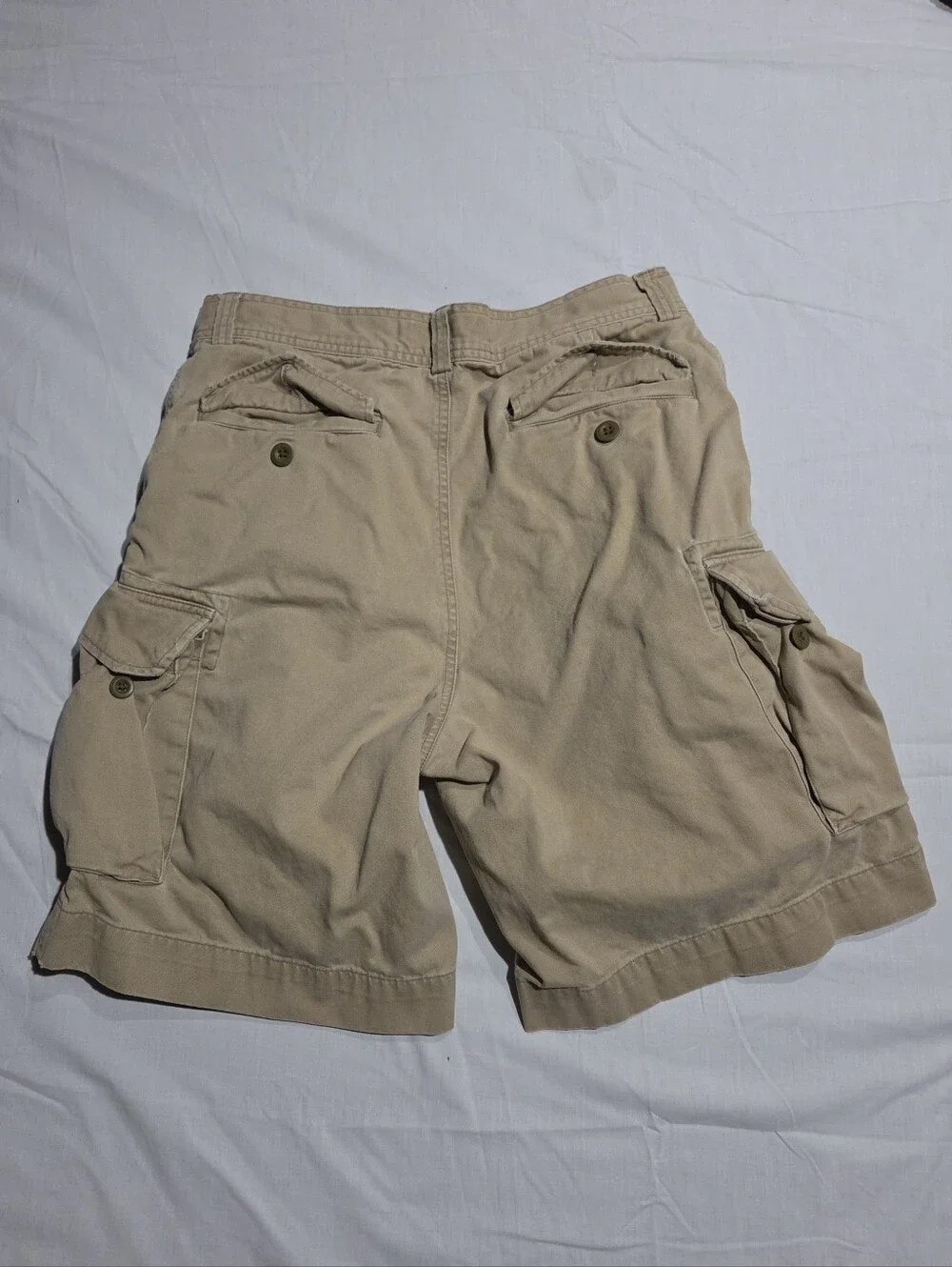 Vintage Polo Ralph Lauren Tan Cargo Shorts 32 100% Cotton